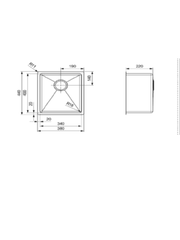 Reginox Tulip Bundle 1 - Reginox Tulip TSSU3400 undermount kitchen sink