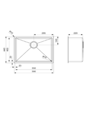 Reginox Tulip Bundle 3 - Reginox Tulip TSSU5500-X undermount kitchen sink