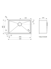 Reginox Tulip Bundle 5 - Reginox Tulip TSSU6500-X undermount kitchen sink